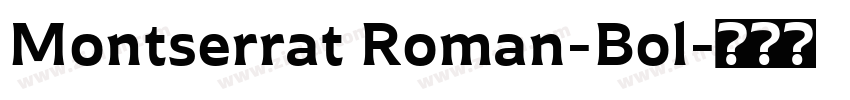 Montserrat Roman-Bol字体转换